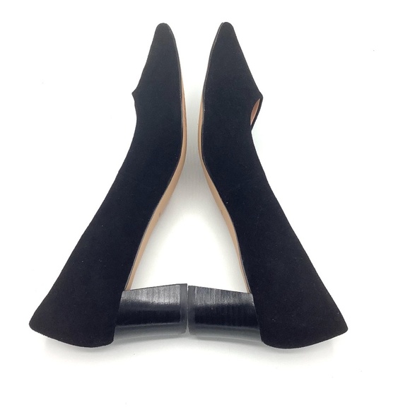 Kate Spade Moulin Pumps Black Suede Leather Heels 9 - Picture 11 of 14